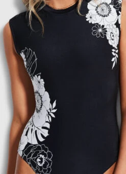 Summer Of Love Cap Sleeve One Piece - Black -Outlet Seafolly Store 10710 928 Black 5