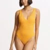 Sea Dive Deep V Neck One Piece - Rockmelon 2 Sea Dive Deep V Neck One Piece - Rockmelon -Outlet Seafolly Store 10974 861 Rockmelon 3