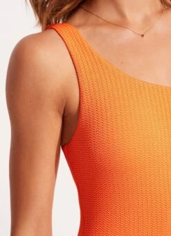 Sea Dive One Shoulder One Piece - Spicy Orange -Outlet Seafolly Store 11014 861 SpicyOrang 6
