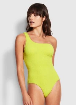 Sea Dive One Shoulder One Piece - Wild Lime 11 Sea Dive One Shoulder One Piece - Wild Lime -Outlet Seafolly Store 11014 861 Wild 20Lime 3