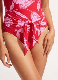 Fleur De Bloom DD Bandeau One Piece - Chilli Red -Outlet Seafolly Store 11018DD983 Chilli 20Red 5