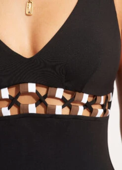 Sun Stripe One Piece - Black 13 Sun Stripe One Piece - Black -Outlet Seafolly Store 11051 947 Black 6