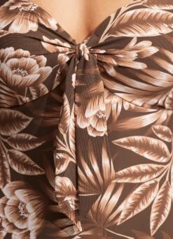 Island In The Sun Twist Tie Front One Piece - Tiramisu -Outlet Seafolly Store 11058 946 Tiramisu 5