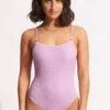 Sea Dive Scoop Neck One Piece - Lilac 1 Sea Dive Scoop Neck One Piece - Lilac -Outlet Seafolly Store 11065 861 Lilac 2