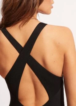 Seafolly Collective High Neck One Piece - Black 16 Seafolly Collective High Neck One Piece - Black -Outlet Seafolly Store 11089 942 Black 6