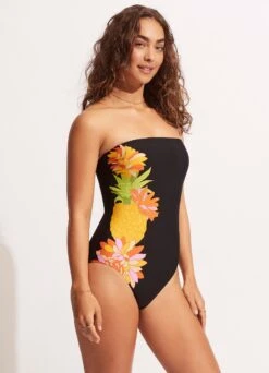 Summer Salt Bandeau One Piece - Black 12 Summer Salt Bandeau One Piece - Black -Outlet Seafolly Store 11099 716 Black 4