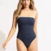 Beach Bound DD Bandeau One Piece - True Navy 2 Beach Bound DD Bandeau One Piece - True Navy -Outlet Seafolly Store 11126DD072 True 20Navy 3
