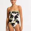 Birds Of Paradise DD Bandeau One Piece - Black 2 Birds Of Paradise DD Bandeau One Piece - Black -Outlet Seafolly Store 11134DD103 Black 3