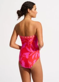 Birds Of Paradise DD Bandeau One Piece - Chilli Red -Outlet Seafolly Store 11134DD103 Chilli 20Red 4