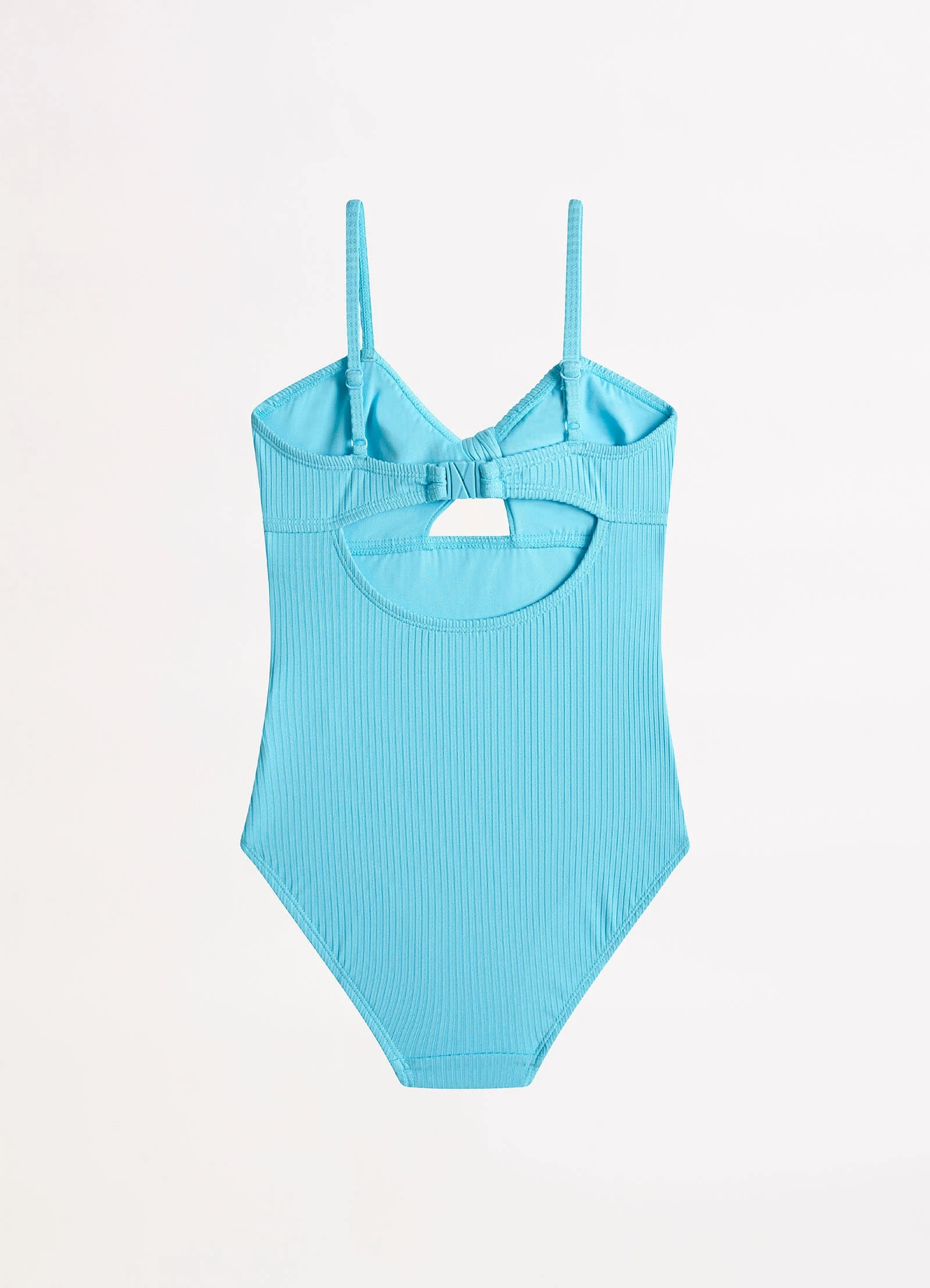 Summer Essential Girls Tie Front One Piece - Sky 4 Summer Essential Girls Tie Front One Piece - Sky - Image 2