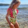 Girls Vertical Ruffle One Piece - Sundae -Outlet Seafolly Store 15705T 268 Sundae 1