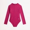 Summer Essential Girls Panelled Paddlesuit - Deep Pink 1 Summer Essential Girls Panelled Paddlesuit - Deep Pink -Outlet Seafolly Store 15712 258 DeepPink 1