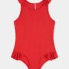Summer Essential Girls Ruffle One Piece - Chilli Red 1 Summer Essential Girls Ruffle One Piece - Chilli Red -Outlet Seafolly Store 15725T 266 Chilli 20Red 1