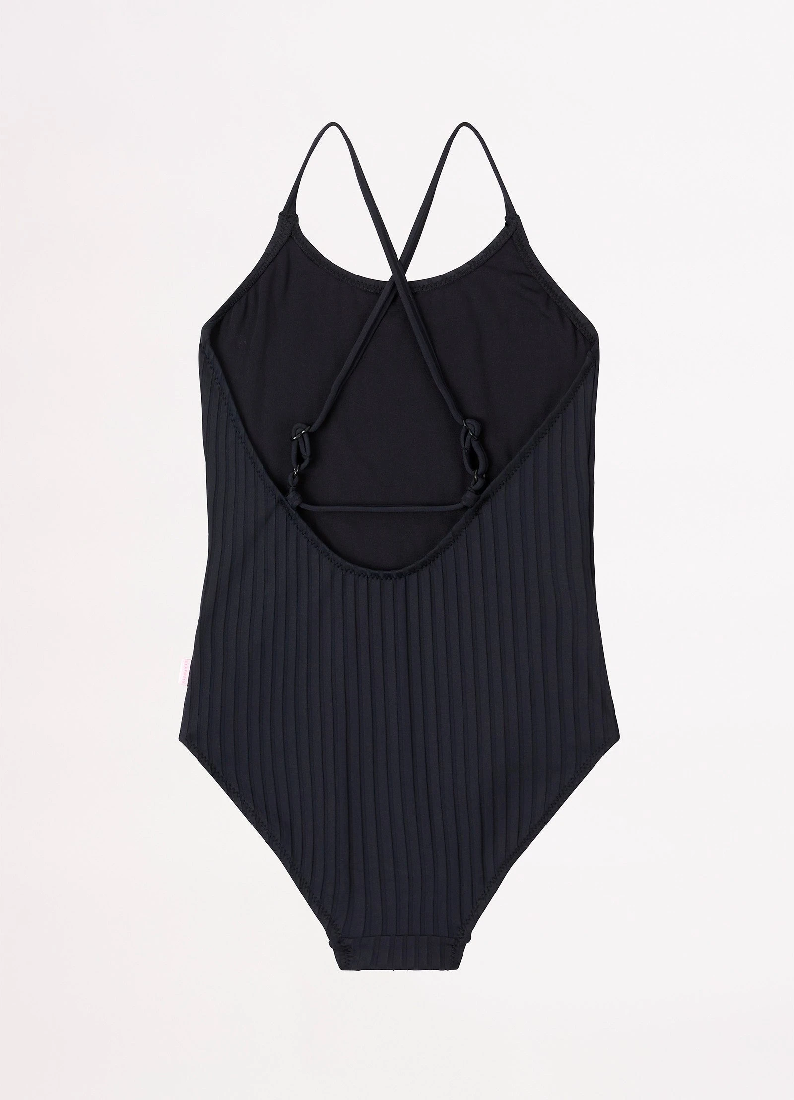 Girls Summer Essential Crossover Strap One Piece - Black 5 Girls Summer Essential Crossover Strap One Piece - Black - Image 3