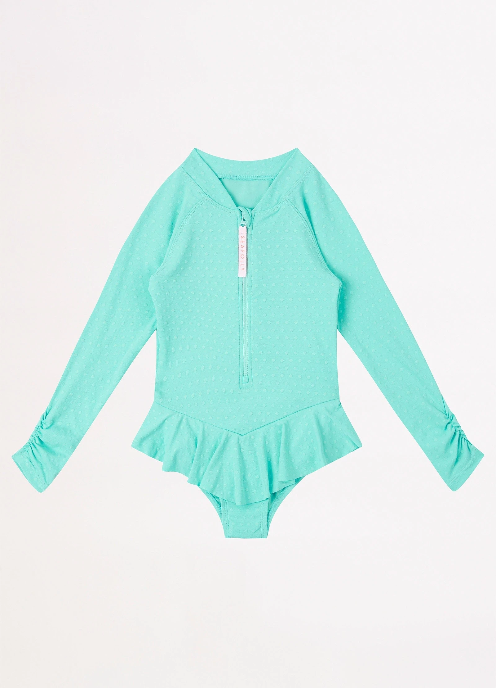 Girls Summer Essential Tie Side Paddlesuit - Mint 3 Girls Summer Essential Tie Side Paddlesuit - Mint