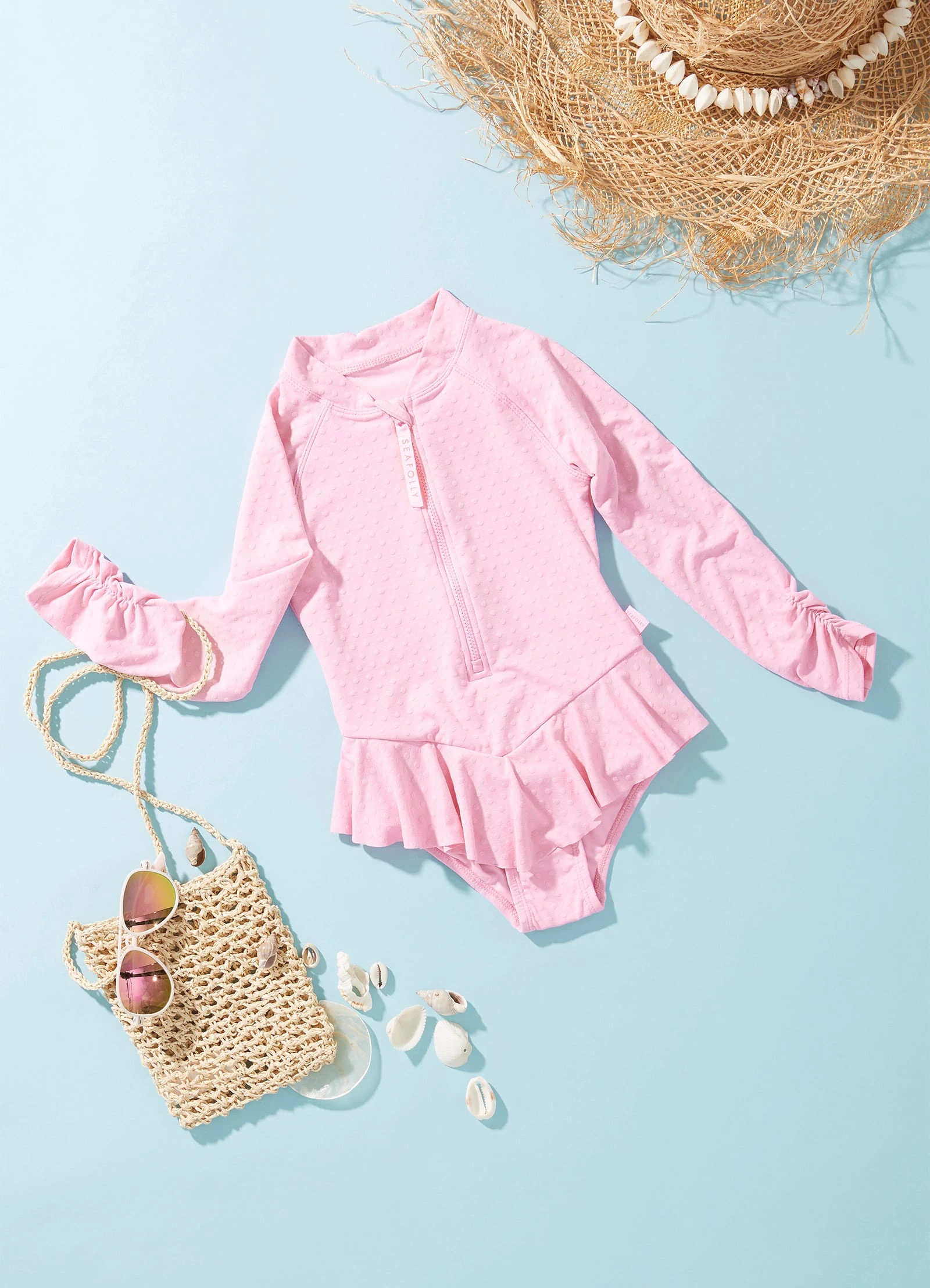 Girls Summer Essential Tie Side Paddlesuit - Sweet Lilac 3 Girls Summer Essential Tie Side Paddlesuit - Sweet Lilac