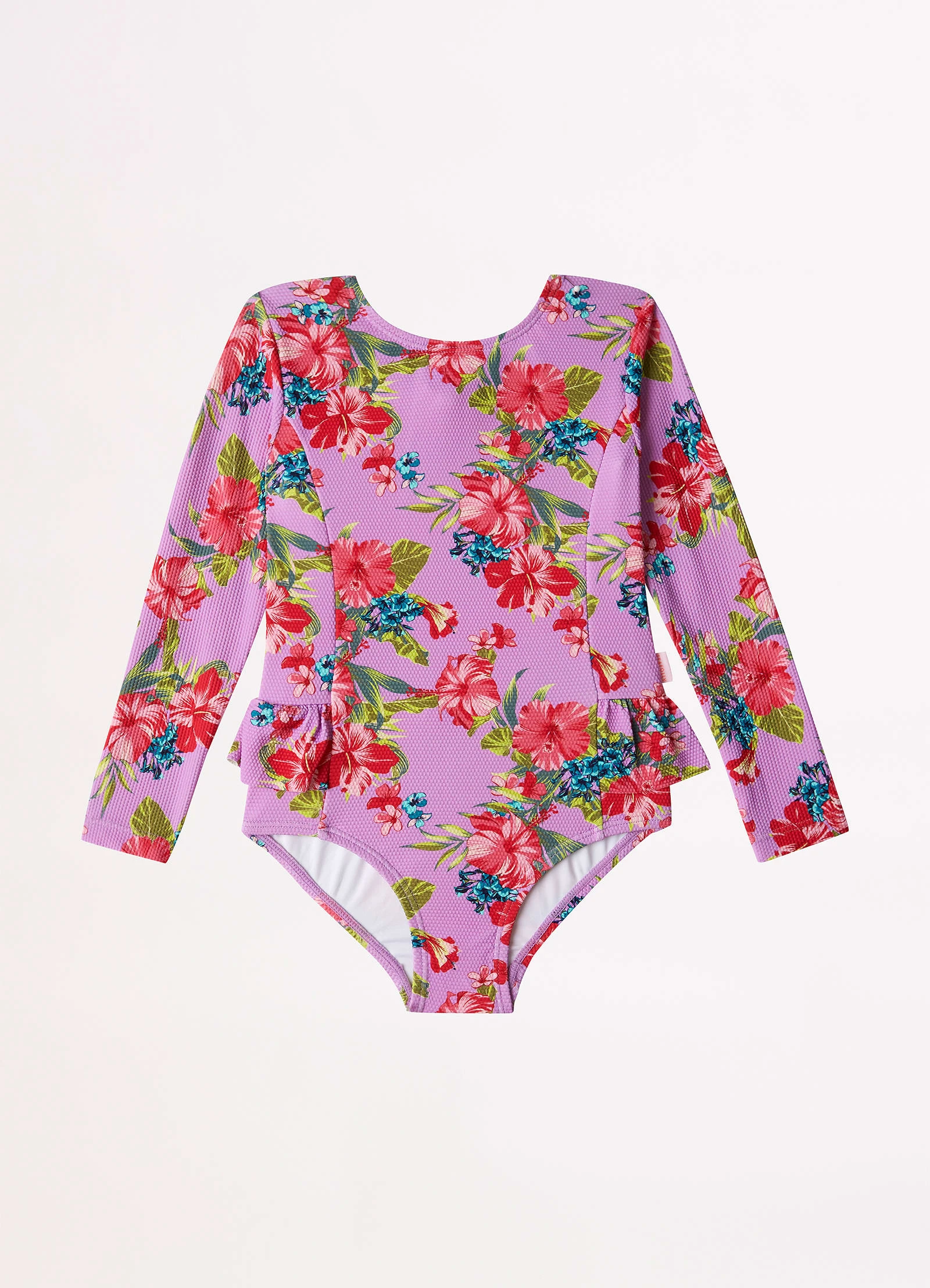 Girls Honolulu L/S Paddlesuit Hip Frill Detai - Honolulu 3 Girls Honolulu L/S Paddlesuit Hip Frill Detai - Honolulu