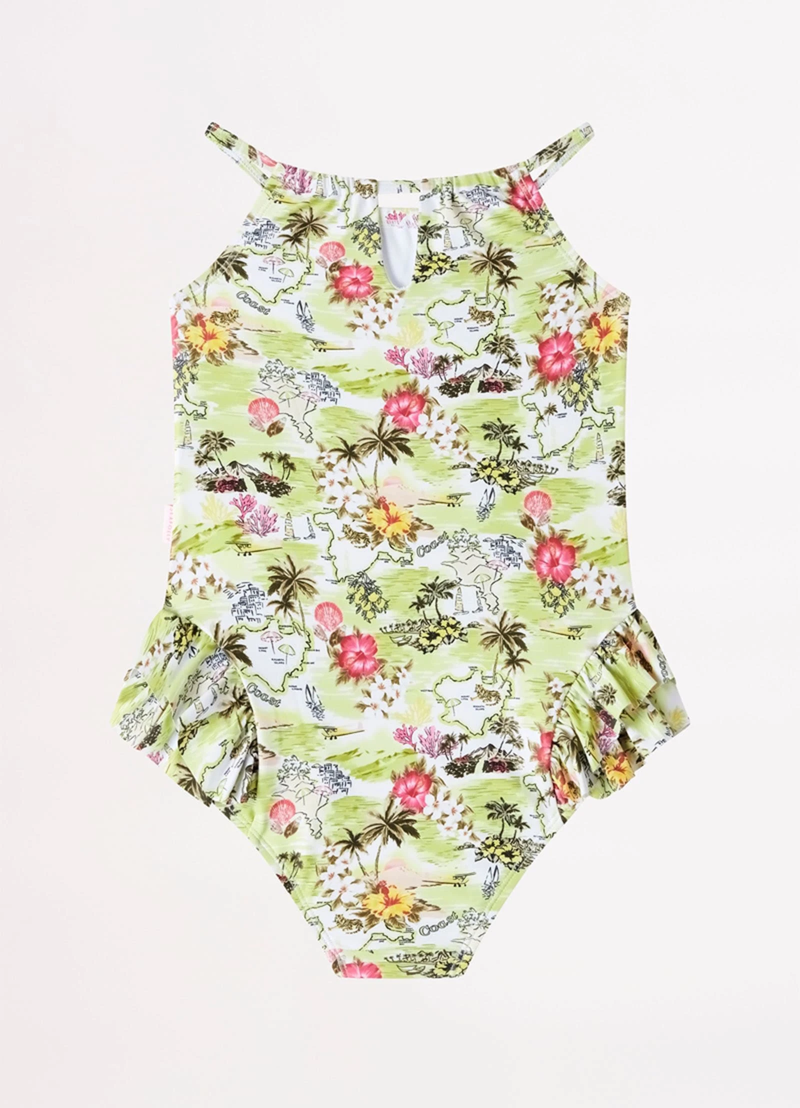 Girls Coast To Coast Halter Neck One - Lime Coast 6 Girls Coast To Coast Halter Neck One - Lime Coast - Image 4