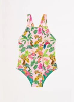 Tropical Dreams Girls Reversible One Piece - Tropical -Outlet Seafolly Store 15864T Tropical 3