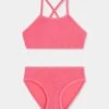 Girls Crossover Back Bikini Set - Watermelon 2 Girls Crossover Back Bikini Set - Watermelon -Outlet Seafolly Store 27041 255 Watermelon 1