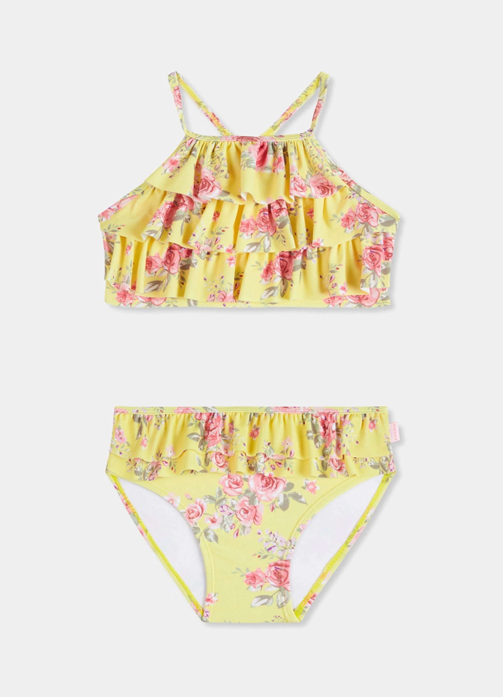 Paradise Garden Girls Multi Ruffle Bikini - Floral 4 Paradise Garden Girls Multi Ruffle Bikini - Floral - Image 2