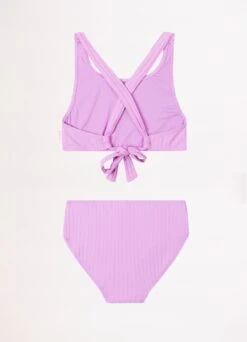 Girls Summer Essential Tie Back Bikini - Violet 7 Girls Summer Essential Tie Back Bikini - Violet -Outlet Seafolly Store 27182 Violet 3