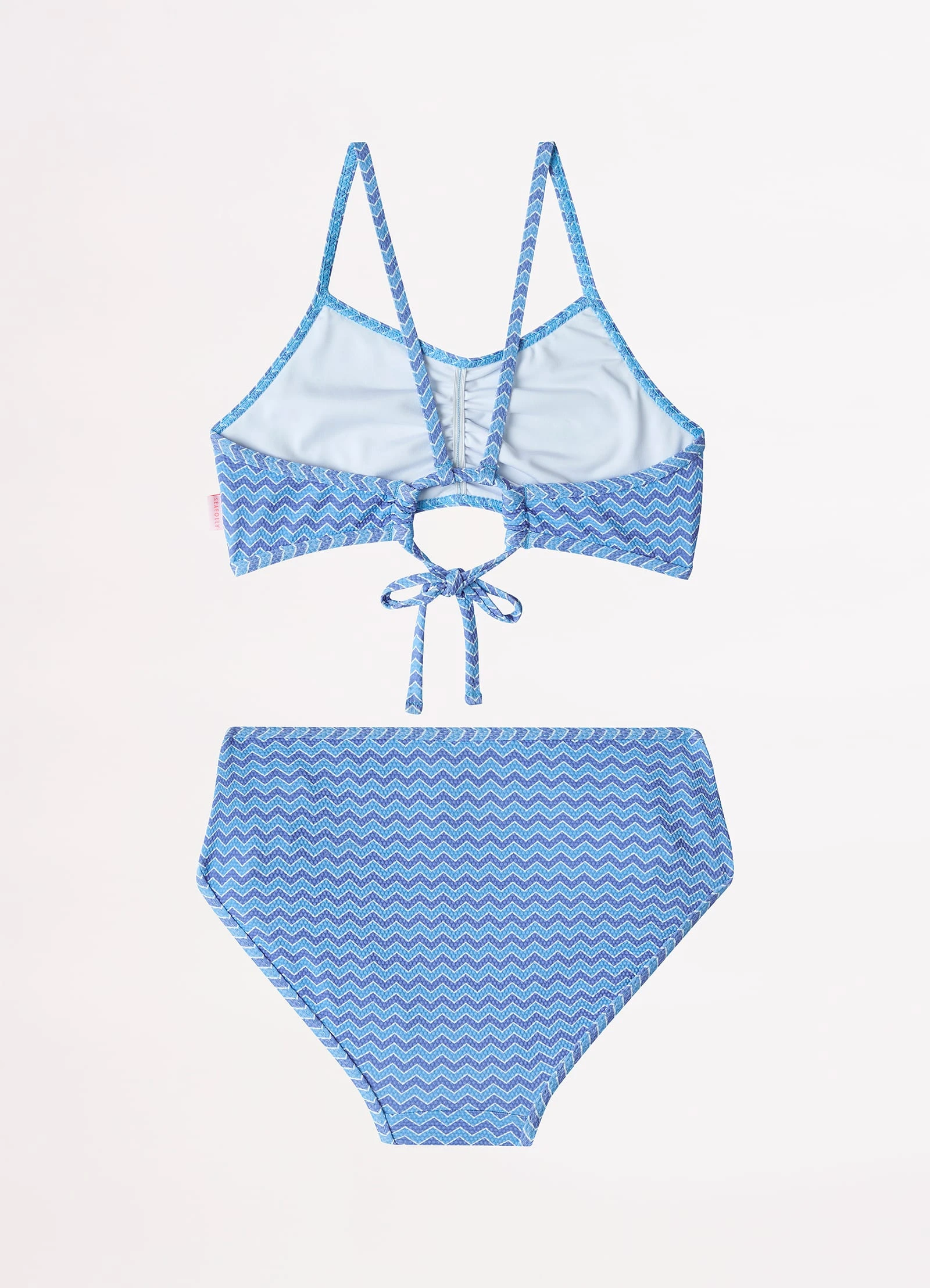 Girls Vanuatu Tie Feature Bikini - Zig Zag 5 Girls Vanuatu Tie Feature Bikini - Zig Zag - Image 3