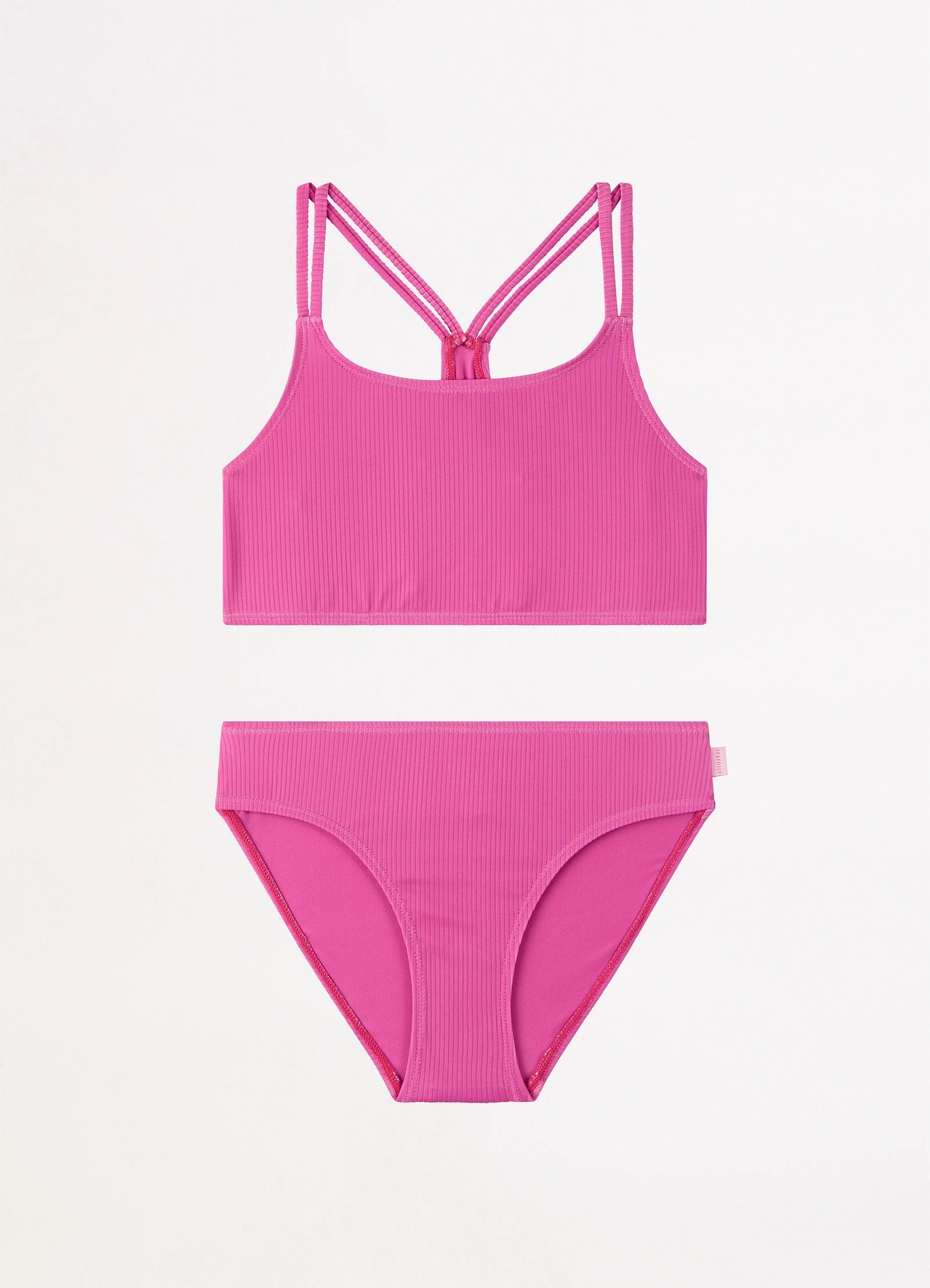 Essential Girls Multi Strap Bikini - Pink 4 Essential Girls Multi Strap Bikini - Pink - Image 2