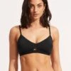 Seafolly Collective Hybrid Bralette - Black 1 Seafolly Collective Hybrid Bralette - Black -Outlet Seafolly Store 30580 942 Black 2