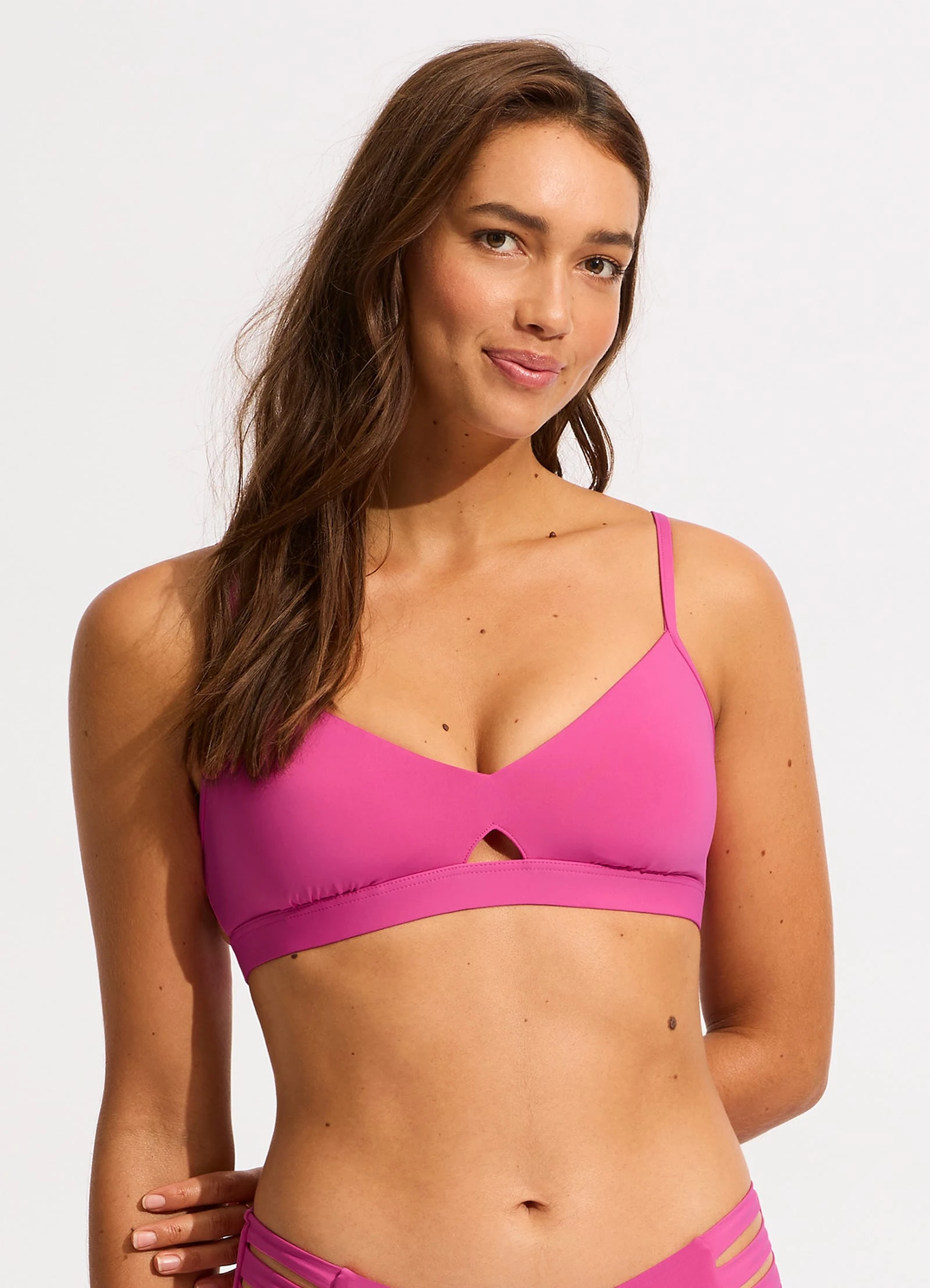Seafolly Collective Hybrid Bralette - Hot Pink 4 Seafolly Collective Hybrid Bralette - Hot Pink - Image 2