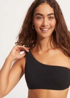 Sea Dive One Shoulder Top - Black 11 Sea Dive One Shoulder Top - Black -Outlet Seafolly Store 31018 861 Black 13