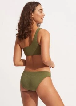 Sea Dive One Shoulder Top - Khaki 8 Sea Dive One Shoulder Top - Khaki -Outlet Seafolly Store 31018 861 Khaki 6