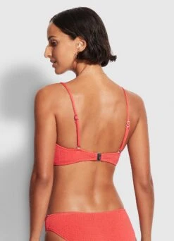 Sea Dive Bralette - Fiesta Coral -Outlet Seafolly Store 31173 861 FiestCoral 4