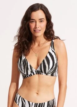Zahara DD Fixed Tri Bra - Black -Outlet Seafolly Store 31306DD953 Black 3