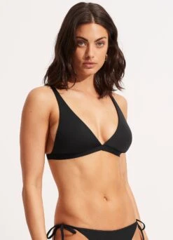 Seafolly Collective Longline Tri - Black -Outlet Seafolly Store 31329 942 Black 3
