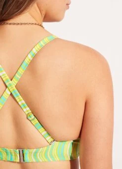 Mod Squad DD Scoop Neck Halter - Lime Burst -Outlet Seafolly Store 31368DD050 Lime 20Burst 7