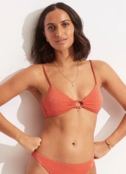 Poolside Ring Front Bralette - Pink Chintz 11 Poolside Ring Front Bralette - Pink Chintz -Outlet Seafolly Store 31369 959 PinkChintz 4