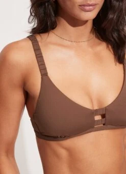 Seafolly Collective Gathered Strap Bralette - Tiramisu -Outlet Seafolly Store 31390 942 Tiramisu 5
