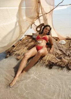 Sea Dive Drawstring Neck Bralette - Chilli Red 11 Sea Dive Drawstring Neck Bralette - Chilli Red -Outlet Seafolly Store 31393 861 Chilli 20Red 1