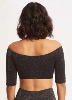 Poolside Twist Ring Crop Top - Sepia -Outlet Seafolly Store 31402 959 Sepia 5