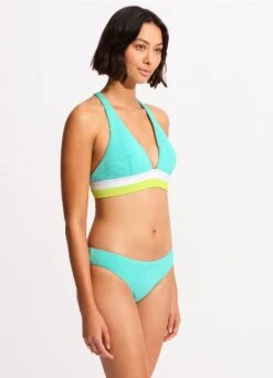 Slice Of Splice Triangle Bikini Top - Lime Burst -Outlet Seafolly Store 31407 990 Lime 20Burst 5