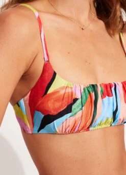 Tropfest Bralette - Aquamarine 14 Tropfest Bralette - Aquamarine -Outlet Seafolly Store 31410 978 Aquamarine 6