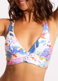 Under The Sea Triangle Bikini Top - White 11 Under The Sea Triangle Bikini Top - White -Outlet Seafolly Store 31414 061 White 7