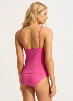 Seafolly Collective Trim Front Tankini Top - Hot Pink 10 Seafolly Collective Trim Front Tankini Top - Hot Pink -Outlet Seafolly Store 31455 942 Hot 20Pink 6