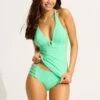 Seafolly Collective Trim Front Tankini Top - Mint -Outlet Seafolly Store 31455 942 Mint 3