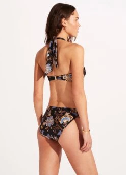 Silk Road Halter Bandeau Bikini Top - Black -Outlet Seafolly Store 33816 020 Black 6