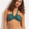 Seafolly Collective Halter Bandeau Bikini Top - Evergreen -Outlet Seafolly Store 33816 942 Evergreen 1