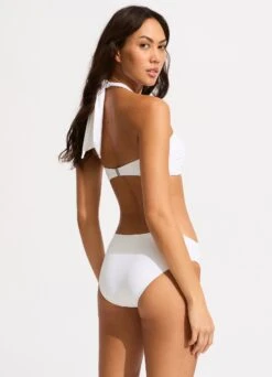 Seafolly Collective Halter Bandeau Bikini Top - White -Outlet Seafolly Store 33816 942 White 6