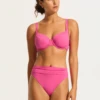 Seafolly Collective Roll Top Bikini Bottom - Hot Pink 1 Seafolly Collective Roll Top Bikini Bottom - Hot Pink -Outlet Seafolly Store 40133 942 Hot 20Pink 3