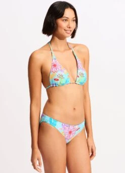 Under The Sea Reversible Hipster Bikini Bottom - Blue Mist -Outlet Seafolly Store 40426 061 Blue 20Mist 5